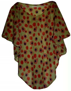 Casacca Fantasia blusa bolle Camicia T Shirt Artigianale M U.E. - Foto 1 di 1