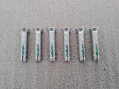 1963 67 CHEVY II NOVA Door Latch Striker Assembly Door Jamb Mounting Screw Bolt Foto 1 de 4