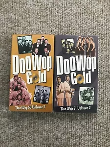 Doo Wop Gold VHS Tapes Still Sealed Time Life Lot 2 Editions 50 and 51 Volume 2 - Foto 1 di 2