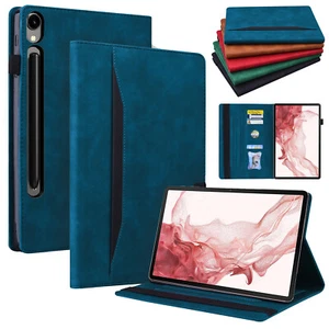 For Samsung Galaxy Tab S10 FE+ 13.1"/S10 FE 10.9" Leather Card Wallet Stand Case - Picture 1 of 30