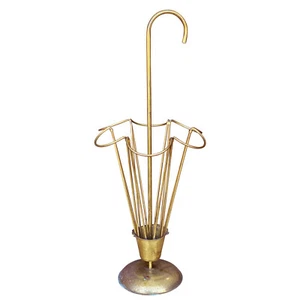 Vintage English Traditional Sculpted Brass Umbrella Stand - Picture 1 of 6