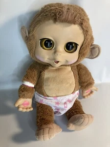 Jakks pacific animal babies nursery talking monkey plush stuffed animal 12” - Picture 1 of 4