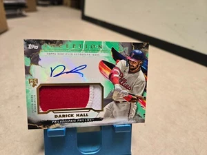 2023 Topps Inception Darick Hall Rookie Patch Auto Philly Phanatic Green /99 - Picture 1 of 2