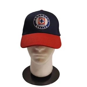 Cruz Azul men's Official Deportivo Cruz Azul Adjustable Snapback Hat Blue/Red. - Picture 1 of 9