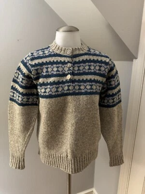 Suéter de lana para mujer Cambridge Dry Goods British Ragg cuello redondo manga larga M Foto 1 de 4