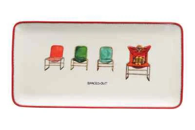 Kit Kemp by Spode - Doodles - Sandwich Tray - 253467N - Image 1 of 4