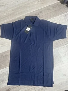River's End Easy Care Short Sleeve Men’s Polo Shirt Navy Blue Casual, Size S - Picture 1 of 4