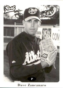 1996 Modesto A's Best #13 Dave Zancanaro Carmichael California CA Baseball Card