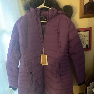 Wantdo Women's Winter Heavy Puffer Jacket Warm Coat Quilted Thick Parka Fur Hood - Picture 1 of 5