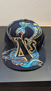 Oakland Athletics A's American Needle "King Cobra"  Fitted Size 7 3/8 Cap Hat - Picture 1 of 7