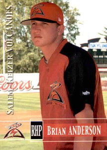 2005 Salem-Keizer Volcanoes Grandstand #2 Brian Anderson Aliso Viejo California 