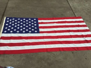 Vintage 50 Sterne genäht amerikanische Flagge Valley Forge Flagge Co. 57 "X 114" - Bild 1 von 8