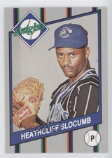 1991 R&S Trading Cards Charlotte Knights Heathcliff Slocumb #6 Rookie RC
