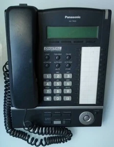 Panasonic KX-T7633 Digital Telephone Black 3-Line LCD Proprietary Phone - Picture 1 of 3