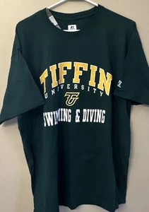 Tiffin University Dragons Swimming and Diving T-shirt, XL, Green. NWT - Picture 1 of 6