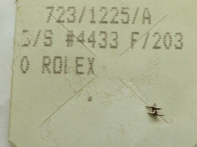 GENUÍNO ROLEX CALIBRE 1225 BALANCE STAFF NOVO RELÓGIO MOVIMENTO PEÇA 723 - Imagem 1 de 2