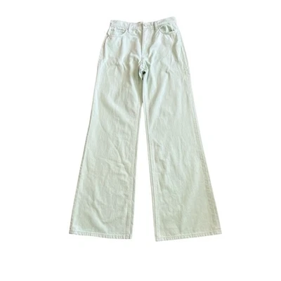 NWT Alice + Olivia Weezy Full Length High Rise Wide Leg Jeans Seaspray Size 28 - Image 1 of 4