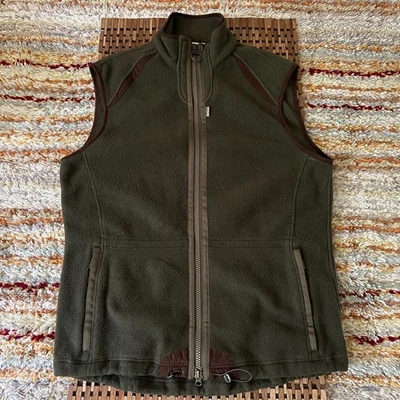 Barbour Forest Green Fleece Full Zip Vest Men's Size XL - Image 1 of 3