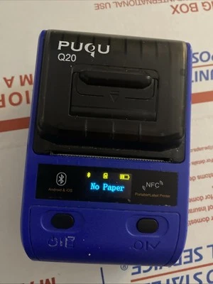 Puqu Portable Thermal Printer. FOR PARTS - Image 1 of 4