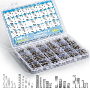 Kit surtido de resortes de compresión de acero inoxidable 380 piezas - resortes pequeños y pequeños - Imagen 1 de 7