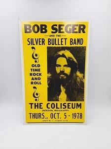 Bob Seger Silver Bullet Band Concert Poster Tribune Showprint 22x14 1978 70s - Picture 1 of 8