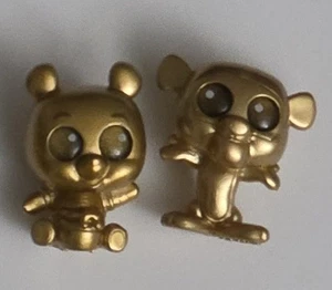 Gold Disney Doorables - Winnie the Pooh and Tigger - Rare - Picture 1 of 1