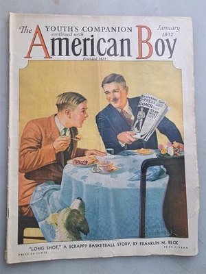 American Boy Magazine - January 1932 Issue Sports, Western, SciFi, Etc. Fiction Foto 1 de 4