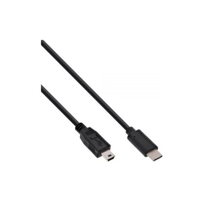 InLine Cavo USB 2.0, Type C maschio a Type Mini-B (5pin) maschio, nero, 2m - Immagine 1 di 2