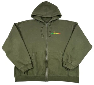 Vintage 90s AZHIAZIAM As High As I Am Full Zip Surf Hawaii Hoodie Sweatshirt XL - Picture 1 of 10