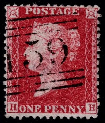 1857 1d Rose Scarce Pl 45 HH Williams Cert SG 40 Spec C10 Glasgow Cat. £300.00 - Image 1 of 2