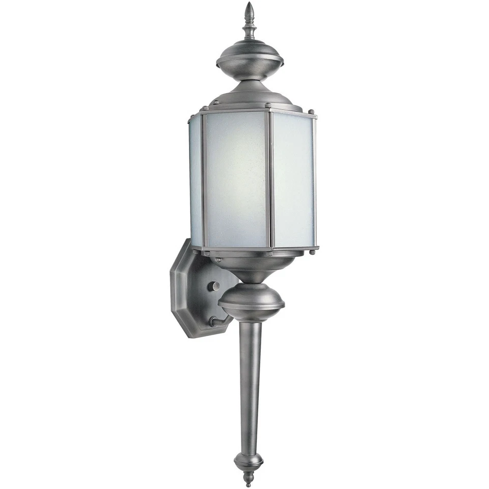 Forte Lighting 10021-01-54 Signature Outdoor Wall Lantern in Olde Nickel - Image 1 of 1