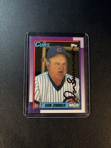 Tarjeta autografiada firmada por Don Zimmer #549 Topps 1990 - Team Leaders - Imagen 1 de 2
