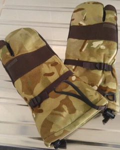 British Military Issue MTP Camouflage Blizzard Gore-Tex Mitten Gloves (Small)