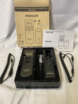 wireless ahutter remote control with digital timer for panasonic & leica cameras - Image 1 of 4