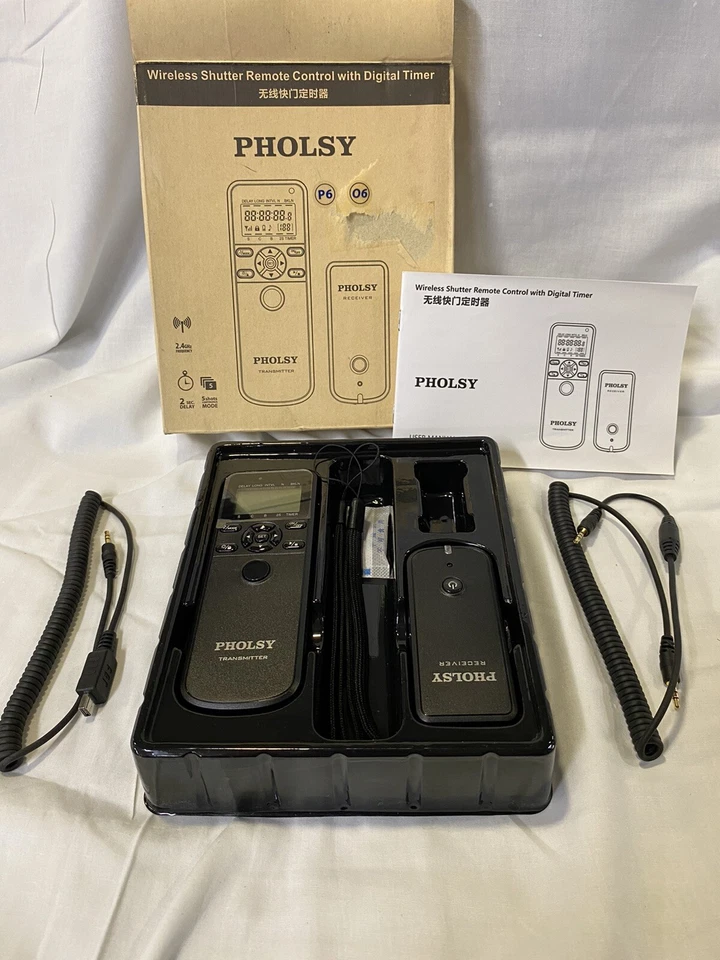 wireless ahutter remote control with digital timer for panasonic & leica cameras - Image 1 of 4