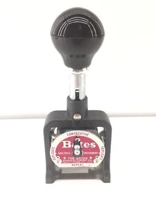 Vintage Bates Multiple Movement Numbering Machine Stamp 6 Wheels Style E - Bild 1 von 3