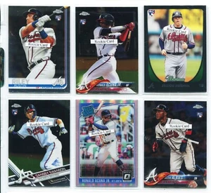 Braves, Acuna, Albies, Olson, Swanson, Freeman, Auto 175 Card Rookie Lot #C - Picture 1 of 24