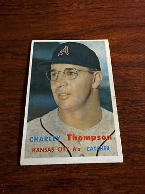 1957 Topps #142 Charley Thompson. EX - Image 1 of 2
