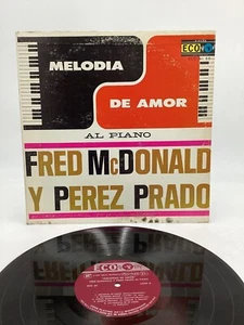 FRED McDONALD y PEREZ PRADO Melodias de amor al piano (ECO VINYL LP U.S) EX/EX+ - Picture 1 of 8