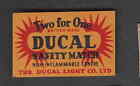 Ancienne Étiquette  Allumettes  Royaume Uni  Mm241  Ducal