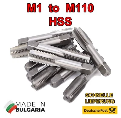 Gewindebohrer HSS Rechts   Regelgewinde Feingewinde  von M1  bis M110 BULGARIAN - Bild 1 von 4