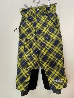 Columbia Titanium Boys Snow Pants Size XXS 4/5 Omni Heat High Visibility Cargo - Image 1 of 4