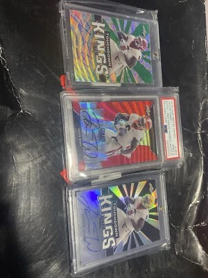 Javon Wims 3 Card Leaf Auto Lot /2 /5 /7 - Image 1 of 2