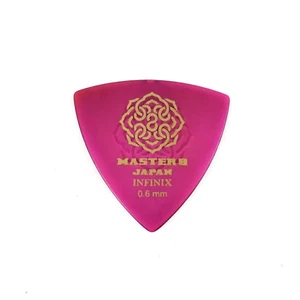 Master 8 Japan INFINIX Hard Polish Grip Triangle Pick - 0.6mm Thin 6-Pack - Picture 1 of 6