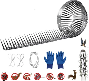 40Inch Raccoon Squirrel Spikes Deterrent for Bird Feeder PoleTree Baffle for Sq - Picture 1 of 6