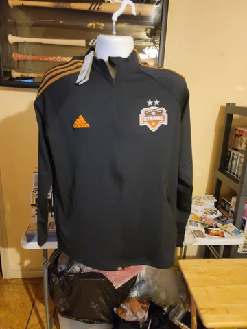 Adidas MLS Houston Dynamo Anthem Jacket Mens Large New $85 Cover