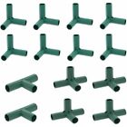 Keep Your Greenhouse Sturdy 14pcs Plastic Connectors with 3 Types of Fittings