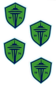 (4) Seattle Sounders FC MLS Soccer Decal Stickers *Free Shipping - Picture 1 of 1