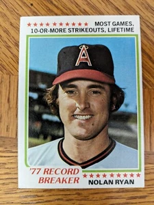 1978 Topps Nolan Ryan Hof Angels rompe récords nítido casi nuevo centrado bonitas esquinas - Imagen 1 de 6