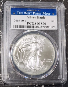 2015 W American Silver Eagle PCGS MS70 Silver Eagle - Picture 1 of 2